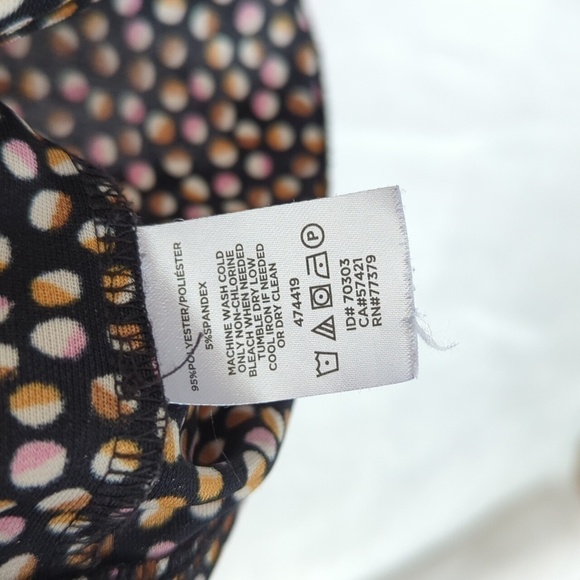 🍉 Ann Taylor Cowl Neck Polka Dot Blouse Size Small - Picture 3 of 4